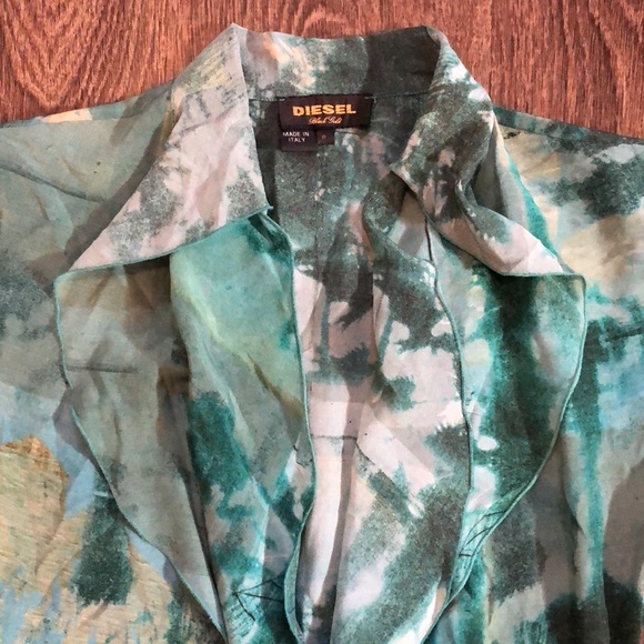 Vintage DIESEL 100% Silk Shift Dress - Picture 7 of 16